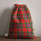 Tartan Style Drawstring bag, Tartan Style Gym Sack, Scottish Maule Clan Crest Tartan Gym Sack Drawstring bag