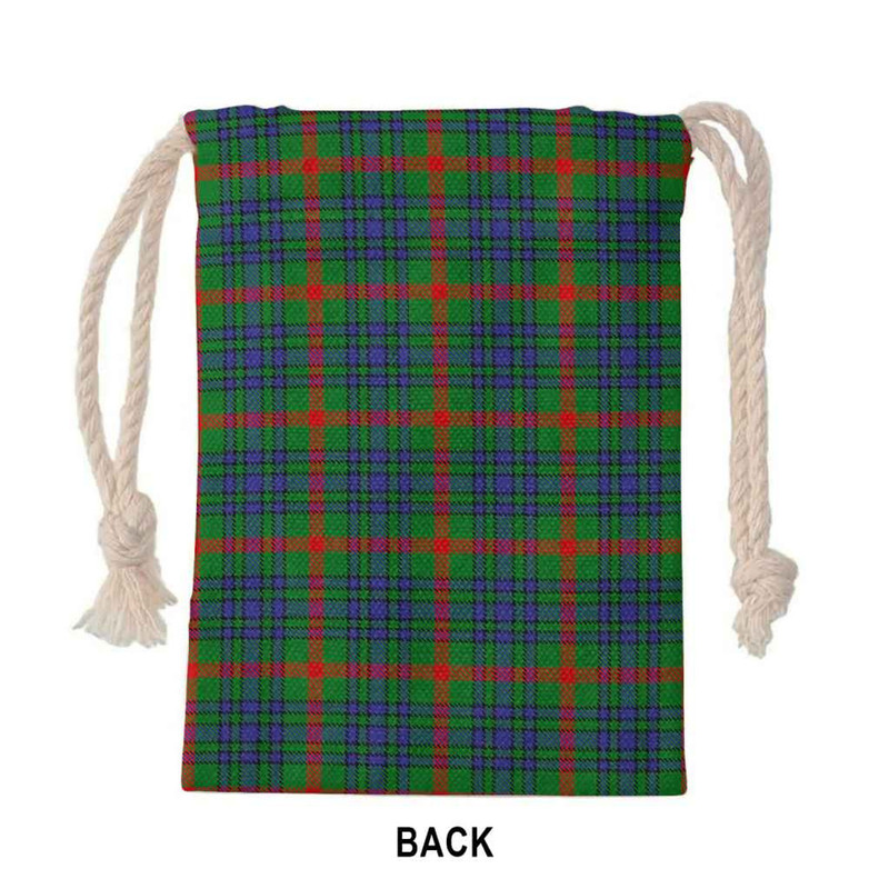 Tartan Style Drawstring bag, Tartan Style Gym Sack, Scottish Aiton Clan Crest Tartan Gym Sack Drawstring bag