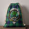Tartan Style Drawstring bag, Tartan Style Gym Sack, Scottish Abercrombie Clan Crest Tartan Gym Sack Drawstring bag