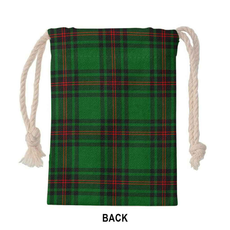 Tartan Style Drawstring bag, Tartan Style Gym Sack, Scottish Anstruther Clan Crest Tartan Gym Sack Drawstring bag