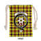 Tartan Style Drawstring bag, Tartan Style Gym Sack, Scottish Jardine Clan Crest Tartan Gym Sack Drawstring bag