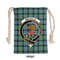 Tartan Style Drawstring bag, Tartan Style Gym Sack, Scottish Melville Clan Crest Tartan Gym Sack Drawstring bag