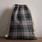 Tartan Style Drawstring bag, Tartan Style Gym Sack, Scottish Moffat Clan Crest Tartan Gym Sack Drawstring bag