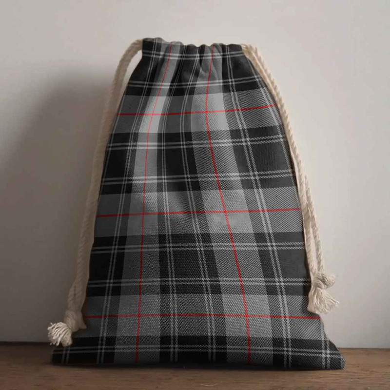 Tartan Style Drawstring bag, Tartan Style Gym Sack, Scottish Moffat Clan Crest Tartan Gym Sack Drawstring bag