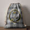 Tartan Style Drawstring bag, Tartan Style Gym Sack, Scottish Glendinning Clan Crest Tartan Gym Sack Drawstring bag