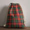 Tartan Style Drawstring bag, Tartan Style Gym Sack, Scottish Dennistoun Clan Crest Tartan Gym Sack Drawstring bag