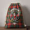 Tartan Style Drawstring bag, Tartan Style Gym Sack, Scottish Dennistoun Clan Crest Tartan Gym Sack Drawstring bag