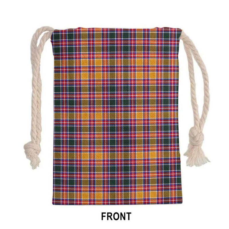 Tartan Style Drawstring bag, Tartan Style Gym Sack, Scottish Jacobite Clan Tartan Gym Sack Drawstring bag