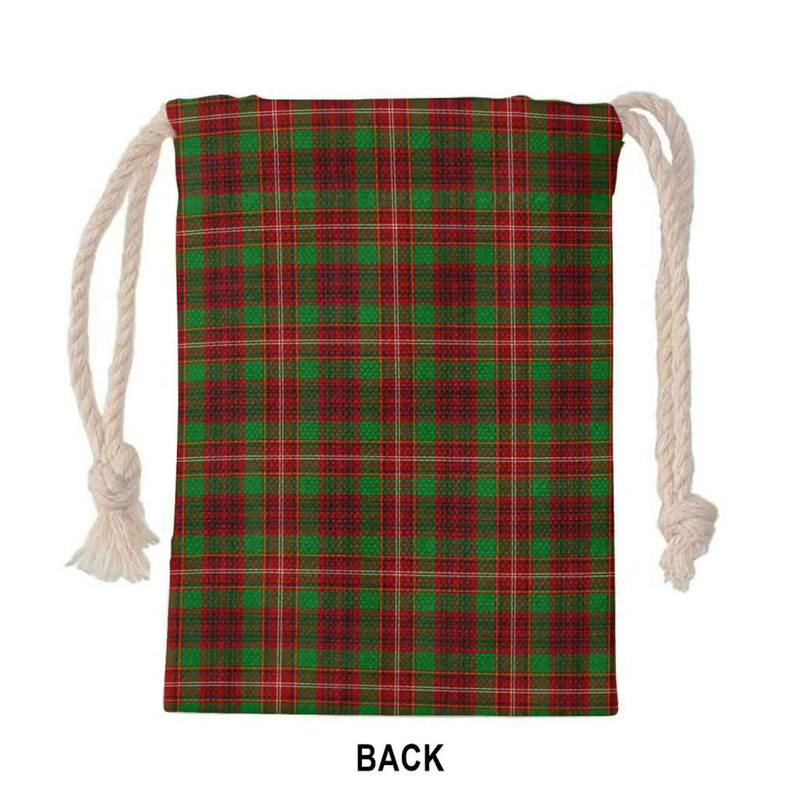 Tartan Style Drawstring bag, Tartan Style Gym Sack, Scottish Ainslie Clan Tartan Gym Sack Drawstring bag