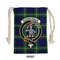 Tartan Style Drawstring bag, Tartan Style Gym Sack, Scottish Bannerman Clan Crest Tartan Gym Sack Drawstring bag