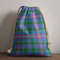 Tartan Style Drawstring bag, Tartan Style Gym Sack, Scottish Ralston Clan Crest Tartan Gym Sack Drawstring bag