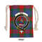 Tartan Style Drawstring bag, Tartan Style Gym Sack, Scottish Mar Clan Crest Tartan Gym Sack Drawstring bag