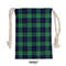 Tartan Style Drawstring bag, Tartan Style Gym Sack, Scottish Abercrombie Clan Crest Tartan Gym Sack Drawstring bag