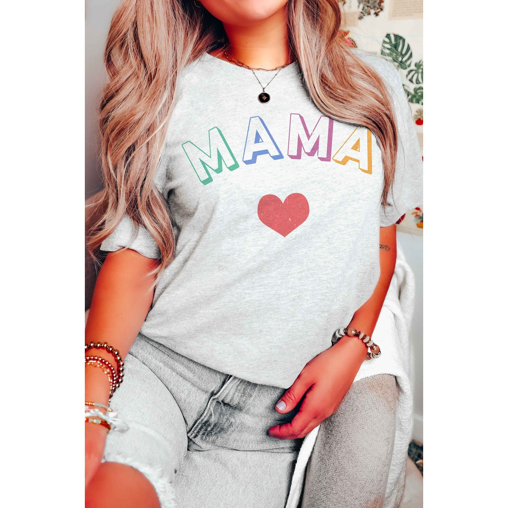 Mama Heart shirt, Mom Shirt, Mother's day shirt. Gift For Mom Shirt