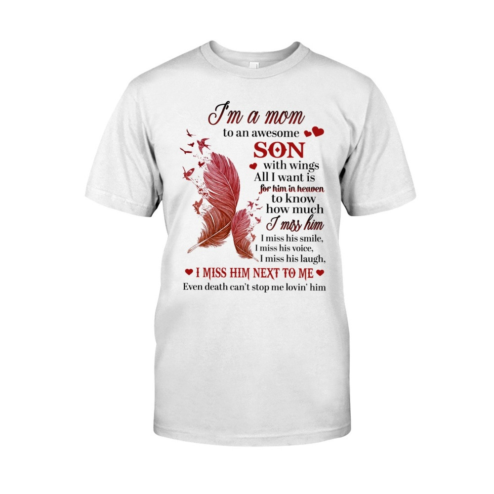 I Miss Him Next To Me shirt, Mom Shirt, Mother's day shirt. Gift For Mom Shirt, Unisex T-Shirt