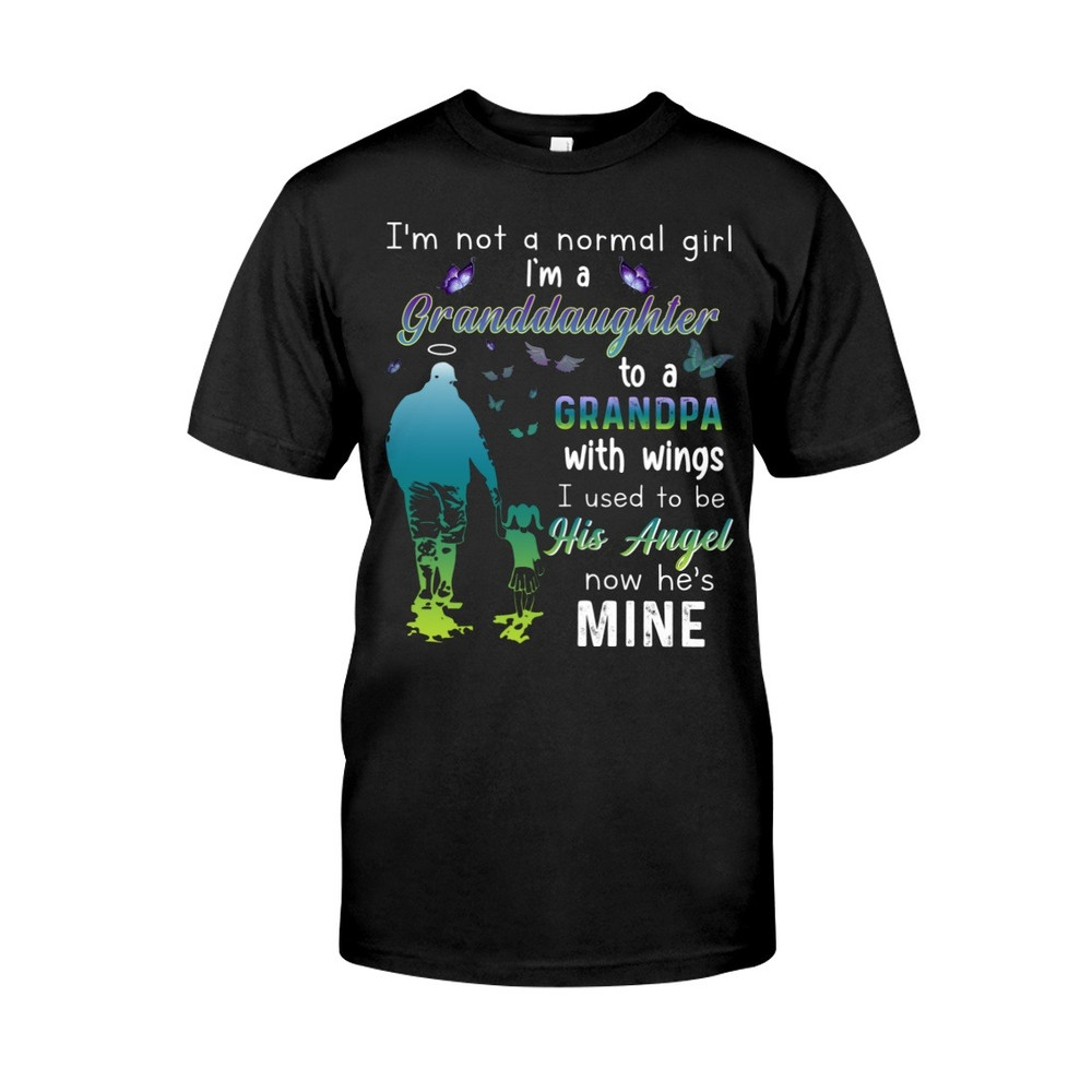 I'm a granddaughter to a Grandpa with wings Shirt, Trending shirt, Unisex shirt