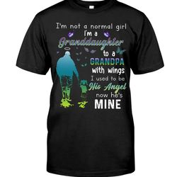 i'm a granddaughter to a grandpa with wings shirt, trending shirt, unisex shirt