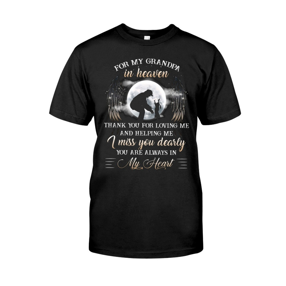 For my grandpa in heaven Shirt, Trending shirt, Unisex shirt