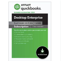 Intuit QuickBooks Desktop Enterprise 2024 - Official License KEY - Full Version