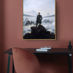 wanderer above the sea of fog by caspar david friedrich