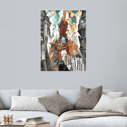 champ de mars the red tower by robert delaunay