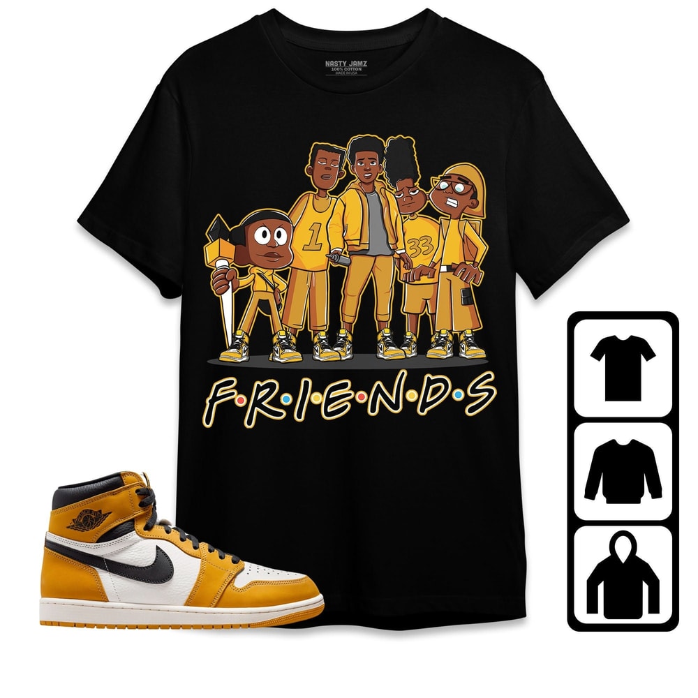 Jordan 1 Yellow Ochre Unisex Shirt, Kid, Toddler, Sweatshirt, Hoodie, Melanin Boys Friends, Shirt To Match Sneaker.jpg