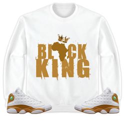 black king crown unisex tees jordan 13 wheat shirt