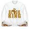 Black King Crown Unisex Tees Jordan 13 Wheat Shirt to Match Sneaker, Outfit Birthday Match jordan.jpg