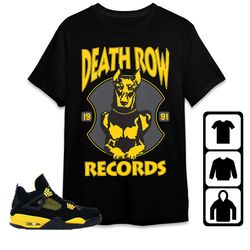 jordan 4 thunder unisex shirt, kid, toddles death row 1991 dog