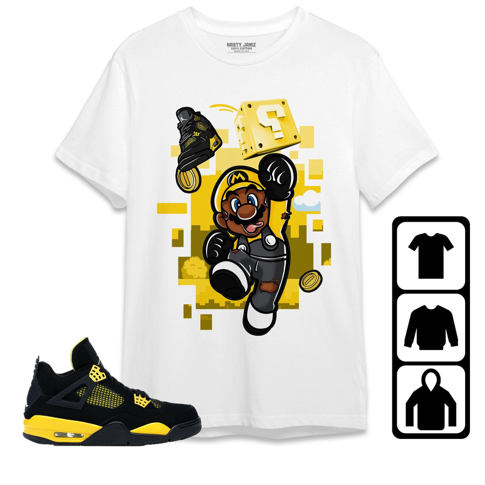 Sneaker Bros Unisex Tees, Jordan 4 Thunder Match Tees Birthday Gift, Outfit Thunder 4s Hoodie.jpg