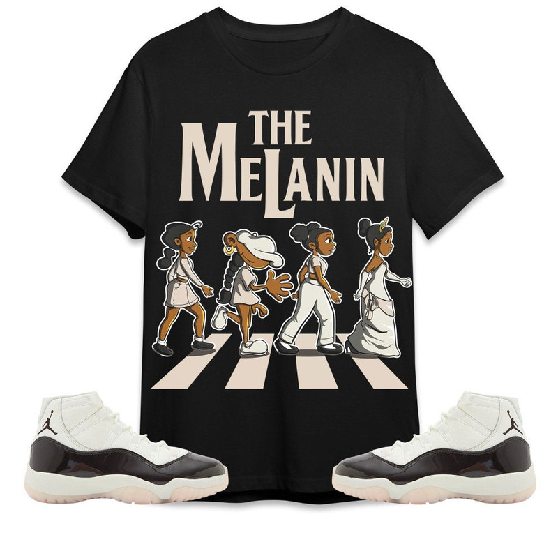 The Melanin Unisex Tees Jordan 11 Neapolitan Sweatshirt to match Sneaker, Outfit Birthday Girl match Jordan Tees.jpg