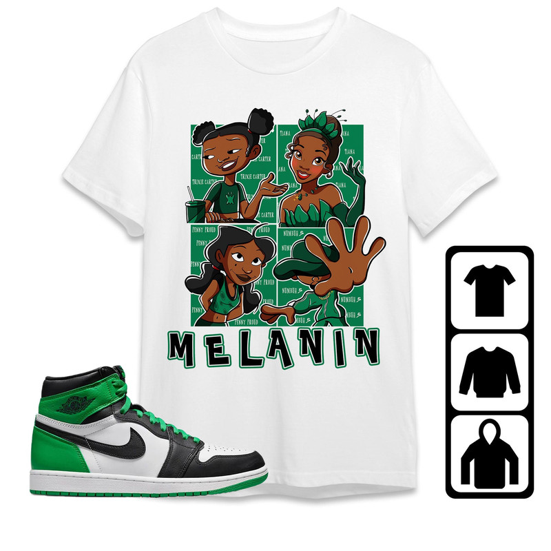 AJ 1 Celtic Lucky Green Unisex T-Shirt, Tee, Sweatshirt, Hoodie, Melanin Sisters, Shirt To Match AJ 1 Lucky Green.jpg