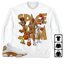 mj tune squad unisex tees jordan 13 wheat sweatshirt