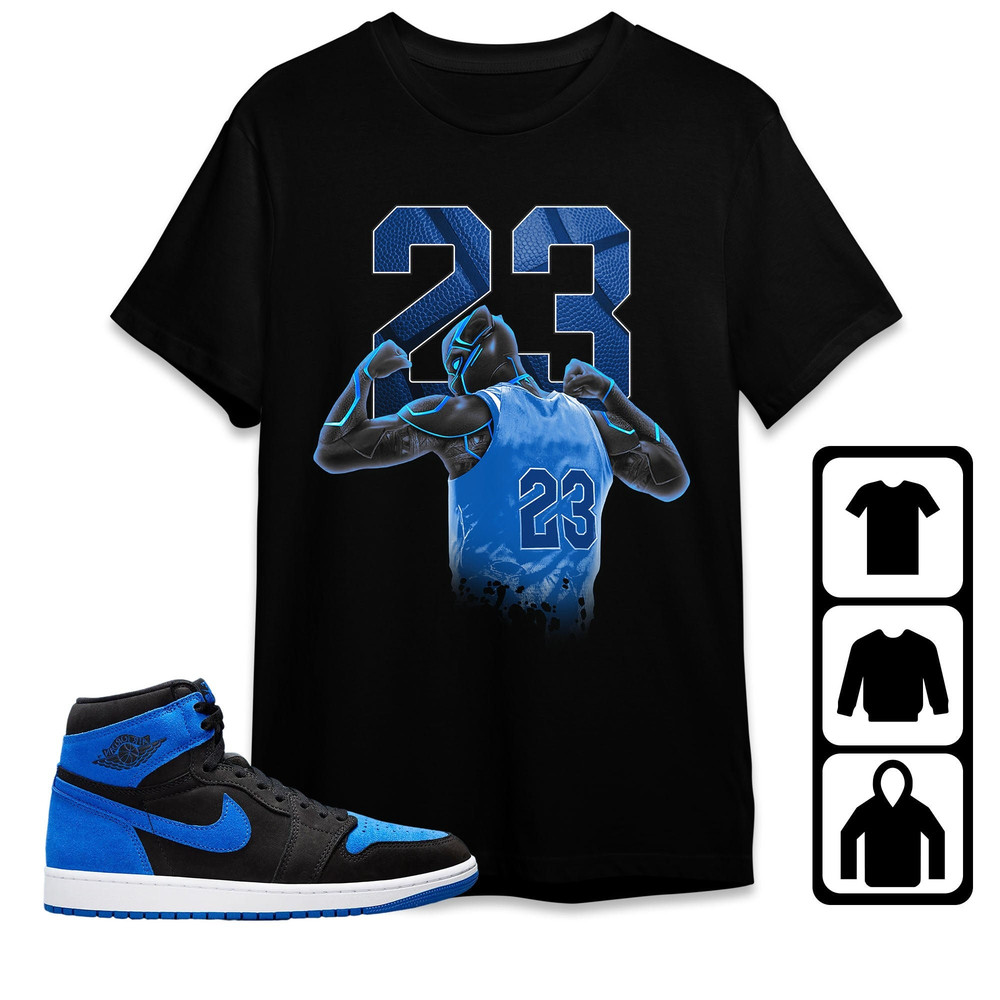 Number 23 Panther Unisex Tees Jordan 1 Royal Reimagined Sweatshirt Match Sneaker, Outfit Royal Reimagined Hoodie Birthday Gift for Friends.jpg