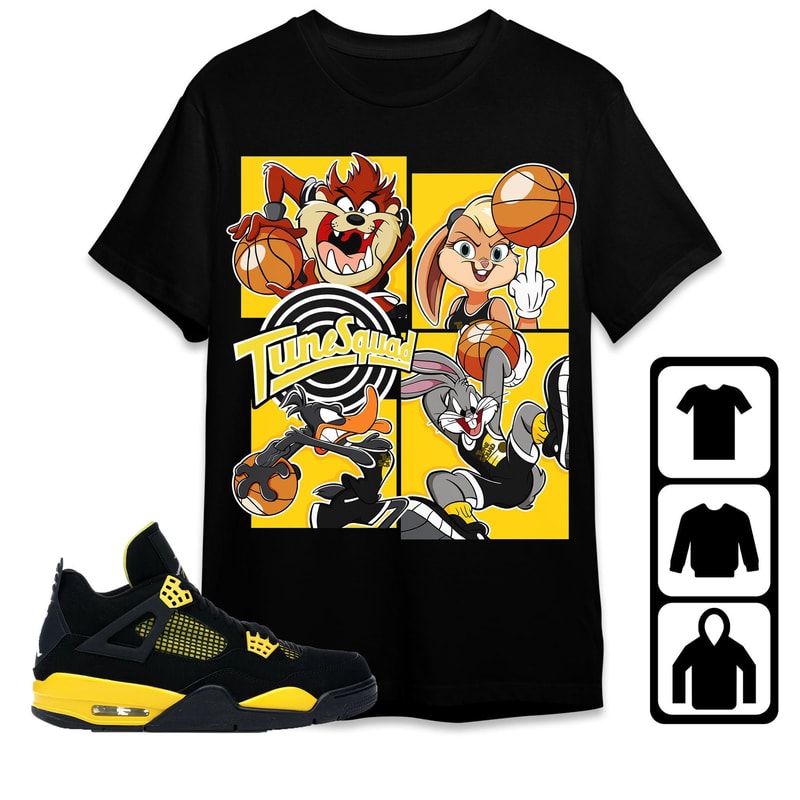 AJ 4 Thunder Unisex T-Shirt, Tee, Sweatshirt, Hoodie, Bunny Basketball Team, Shirt To Match Sneaker.jpg