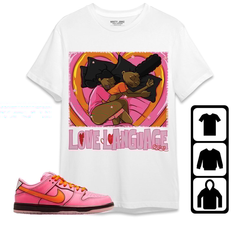 Luv Language Unisex Sweatshirt SB Dunk Blossom Shirt to Match Sneaker, Outfit Dunk Blossom Birthday Gift.jpg