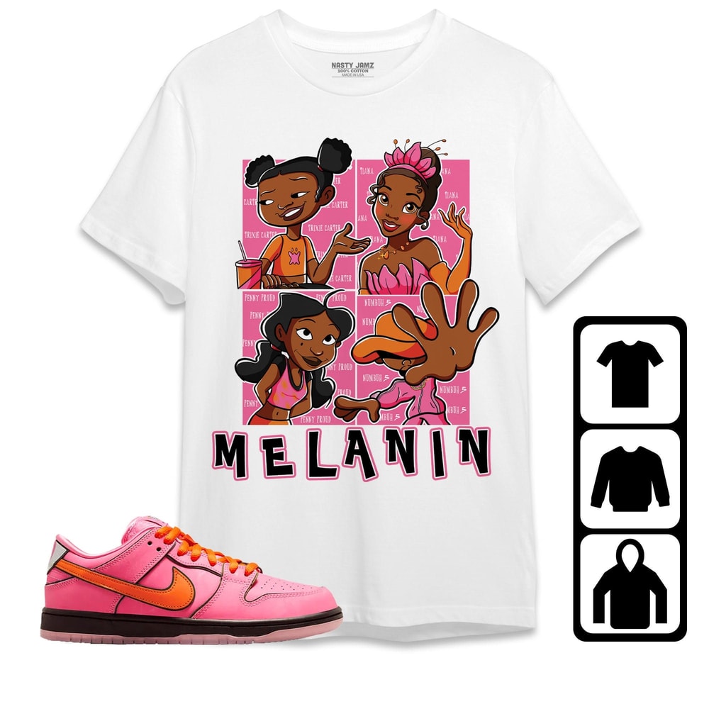 MELANIN Sisters Unisex Sweatshirt SB Dunk Blossom Shirt to Match Sneaker, Outfit Dunk Blossom Birthday Gift.jpg