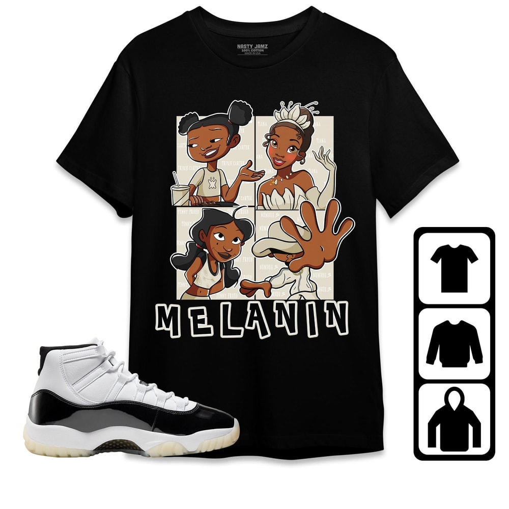 MELANIN Sisters Unisex Tees Jordan 11 Gratitude Sweatshirt to match Sneaker, Outfit Birthday Gift.jpg