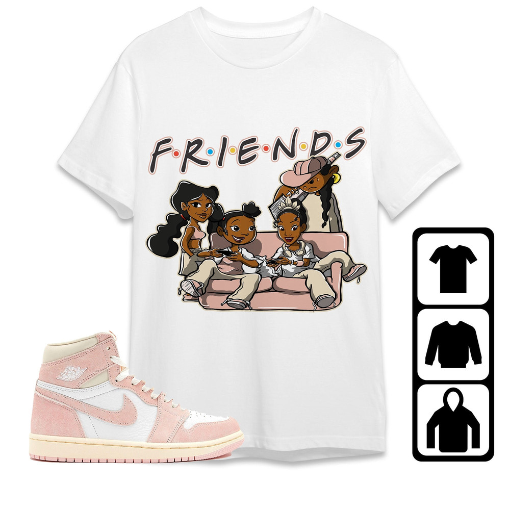 AJ 1 OG Washed Pink Unisex T-Shirt, Tee, Sweatshirt, Hoodie, Melanin Friends Sisters, Shirt To 1s Washed Pink.jpg