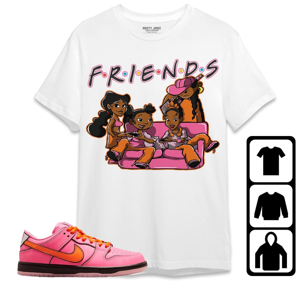 Melanin Friends Sisters Unisex Sweatshirt SB Dunk Blossom Shirt to Match Sneaker, Outfit Dunk Blossom Birthday Gift.jpg