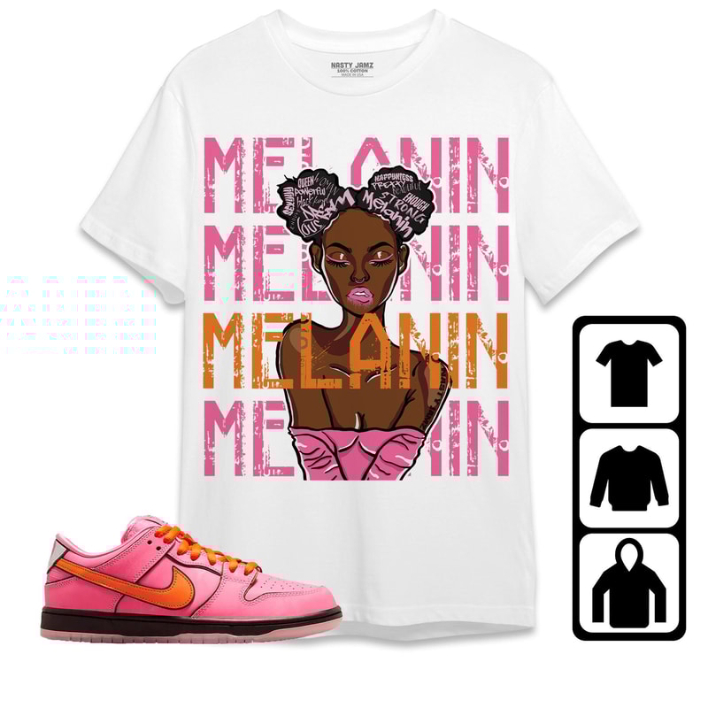 Melanin Girl Unisex Sweatshirt SB Dunk Blossom Shirt to Match Sneaker, Outfit Dunk Blossom Birthday Gift.jpg