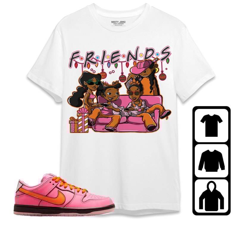 Melanin Friends Xmas Unisex Sweatshirt SB Dunk Blossom Shirt to Match Sneaker, Outfit Dunk Blossom Birthday Gift.jpg