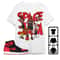 AJ 1 Bred Satin Unisex T-Shirt, Tee, Sweatshirt, Hoodie MJ Tune Squad, Shirt To Match Sneaker.jpg
