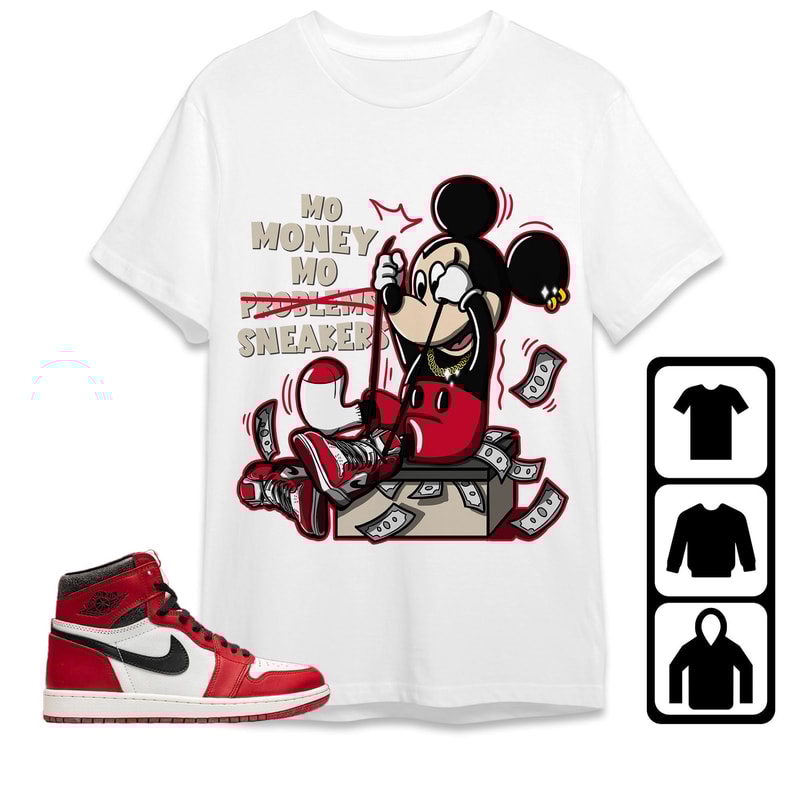 AJ 1 High OG Lost and Found Reimagined Unisex T-Shirt, Sweatshirt, Hoodie, Mo Money Mickey, Shirt To Match Sneaker.jpg