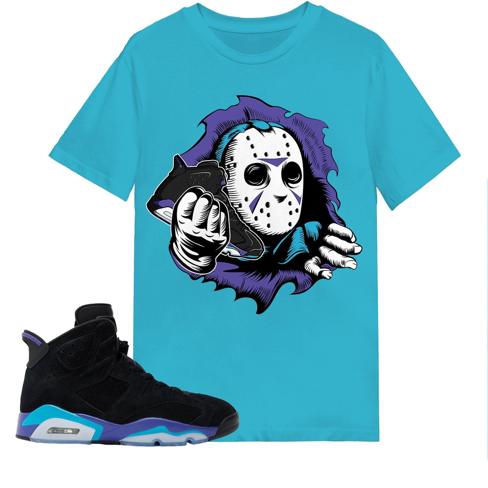 Friday JV Shirt Match Jordan 6 Aqua Shirt in Turquoise.jpg