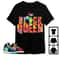 Black Queen Crown Unisex Tees Jordan 1 Mid GS Six Championships Sweatshirt to match Sneaker, Outfit match Jordan Birthday Gift Friends.jpg