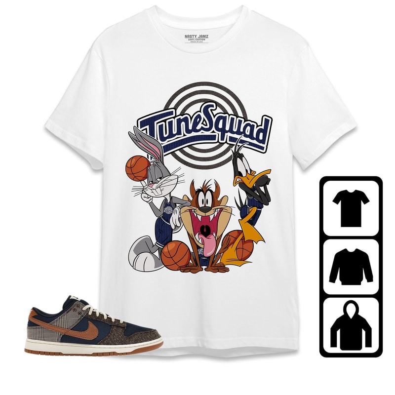 Tune Friends Unisex Tees Dunk Low Tweed Corduroy Sweatshirt to match Sneaker, Outfit Birthday Gift.jpg