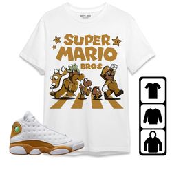 super bros trip unisex tees jordan 13 wheat, sweatshirt