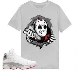friday jv shirt match jordan 13 wolf grey shirt in ash