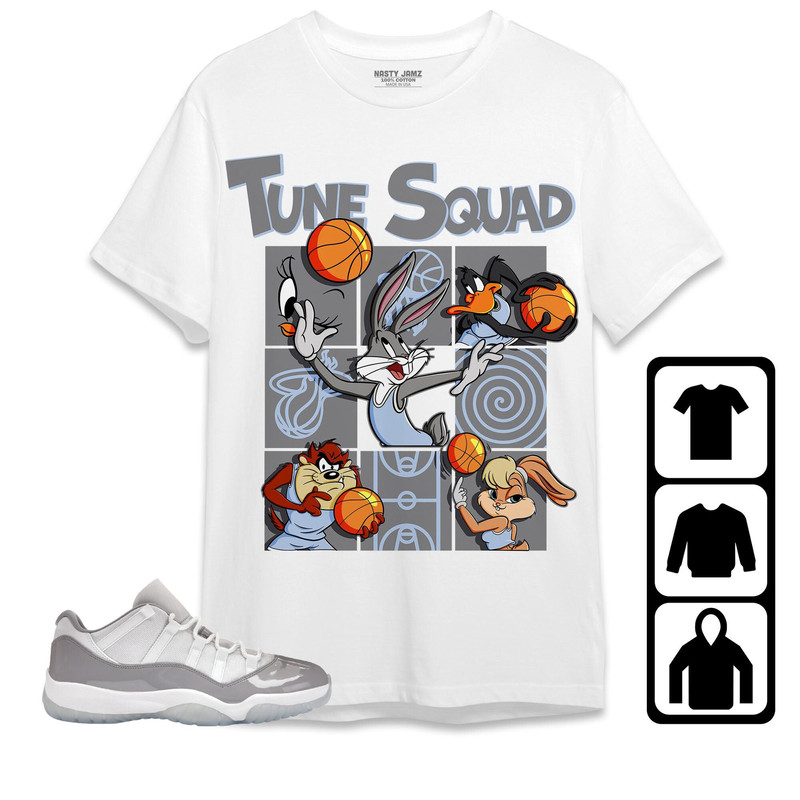 Jordan 11 Low Cement Grey Unisex Shirt, Kid, Toddles Basketball Team Squad, Shirt To Match Sneaker.jpg